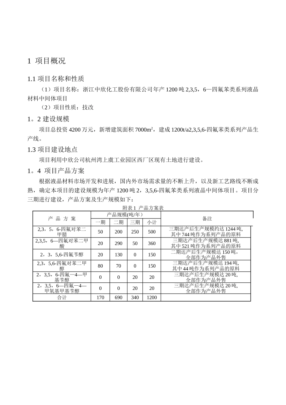 浙江中欣化工股份有限公司环境影响评价报告.._第3页