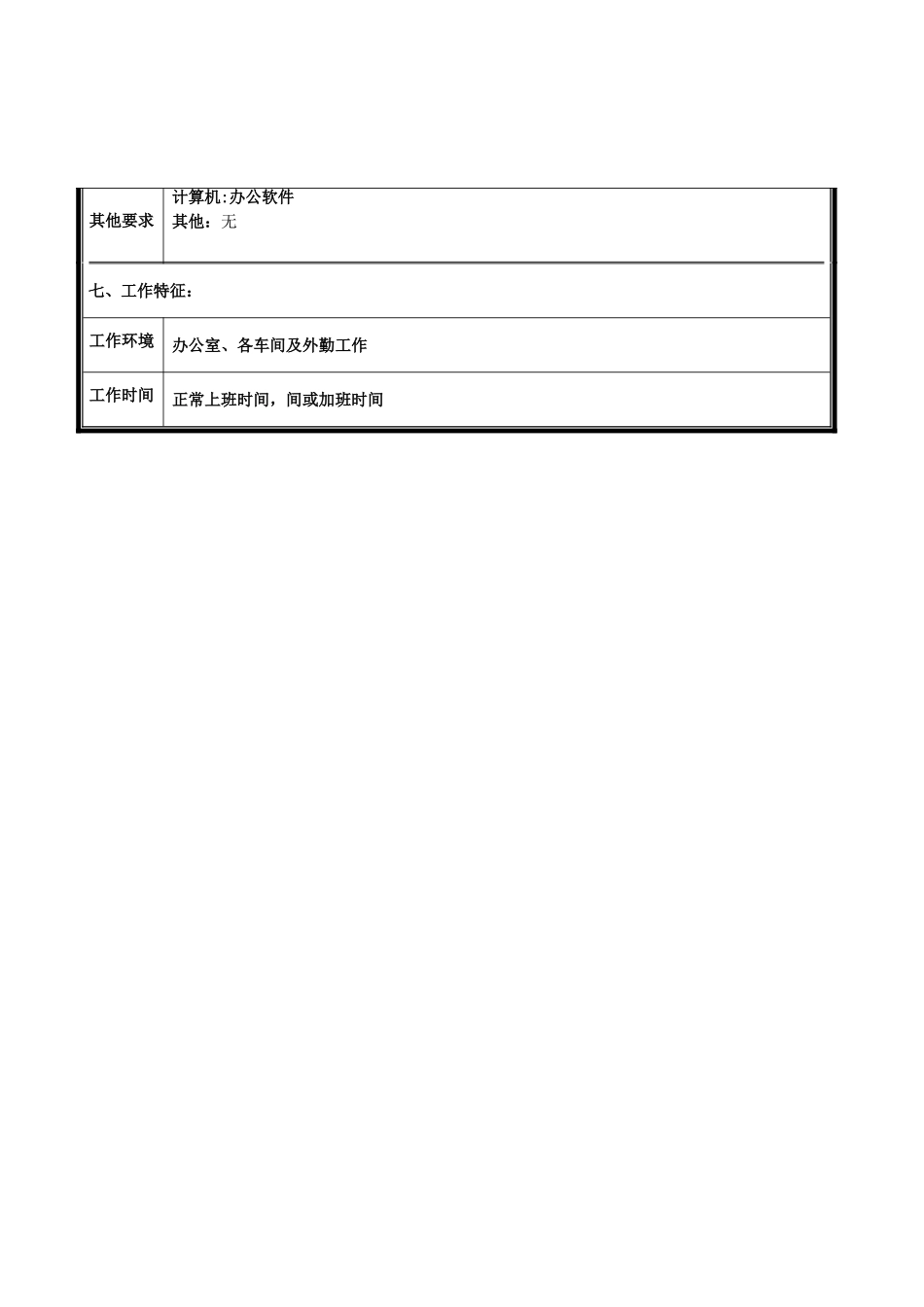 浙江工厂人事行政部经理岗位说明书_第3页