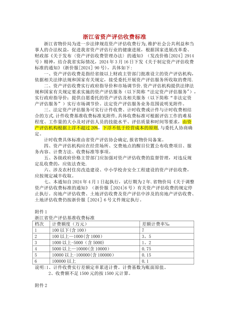 浙江省资产评估收费标准_第1页