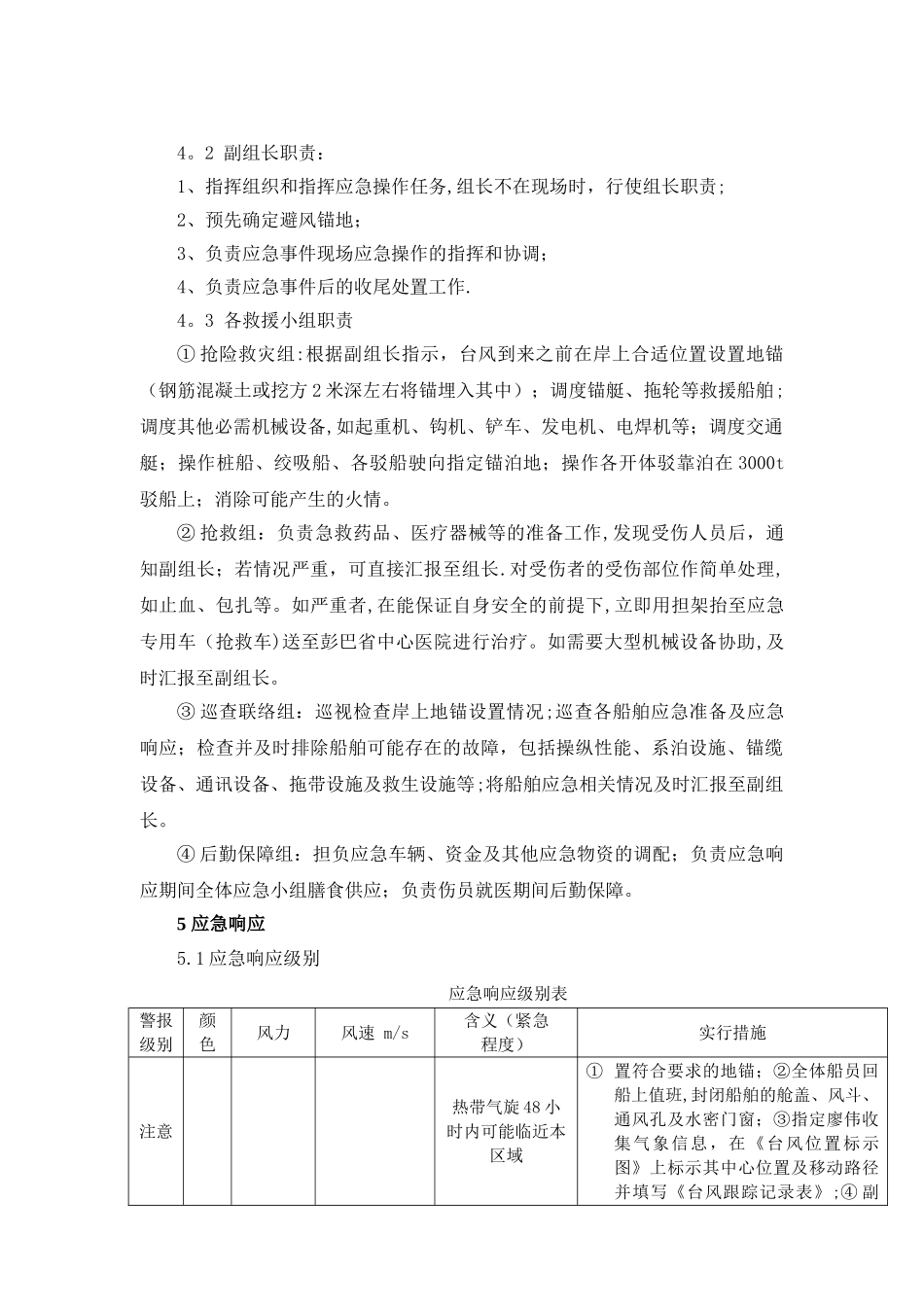 海上工程船舶防台防突风专项应急预案_第3页