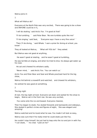 海象参加表演内容和翻译.doc