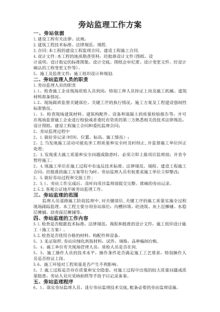 海门镇济南路市政道路监理旁站方案[2]