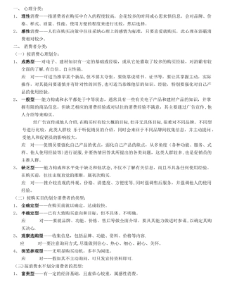 消费者心理分析
