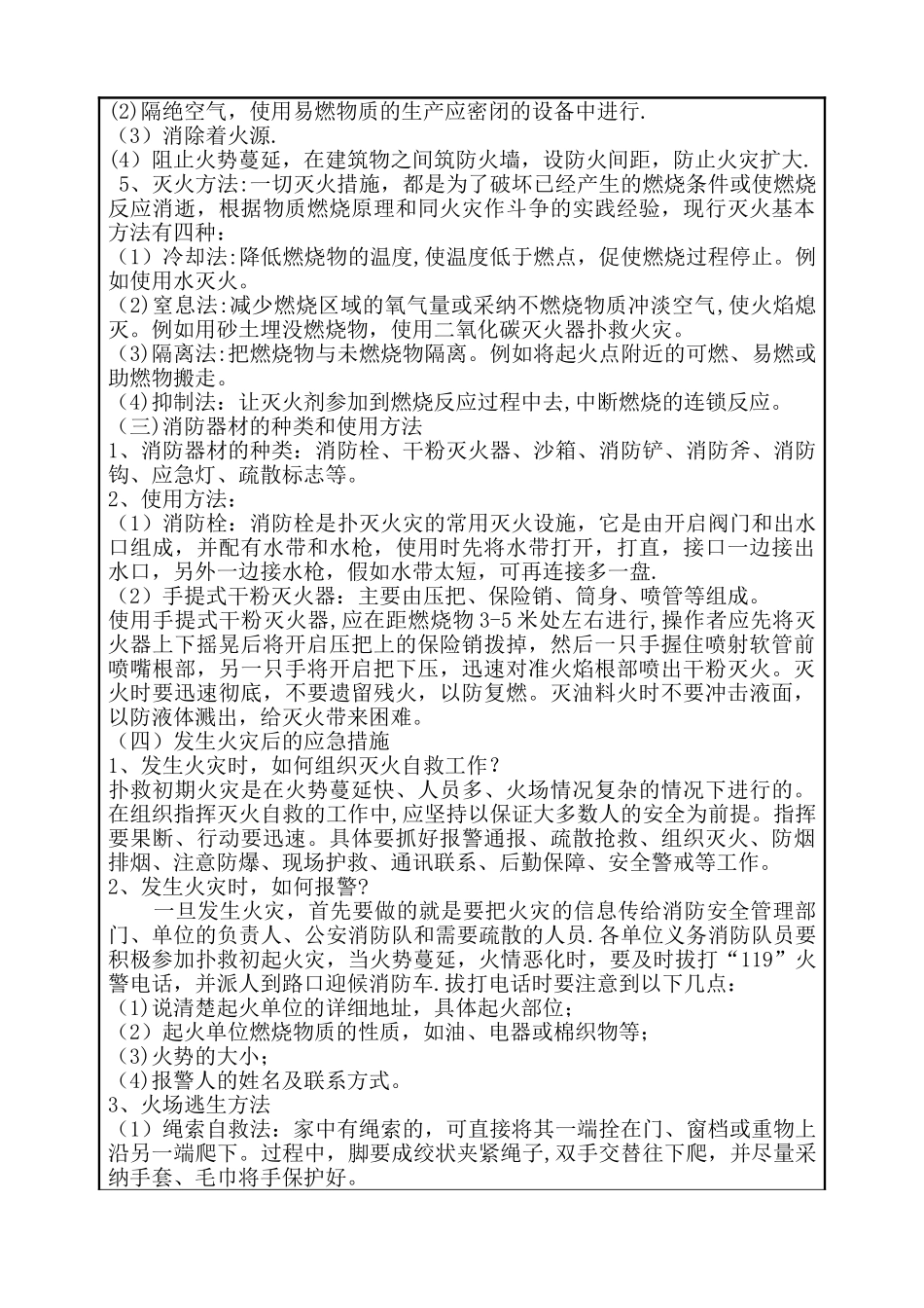 消防安全培训记录表_第2页
