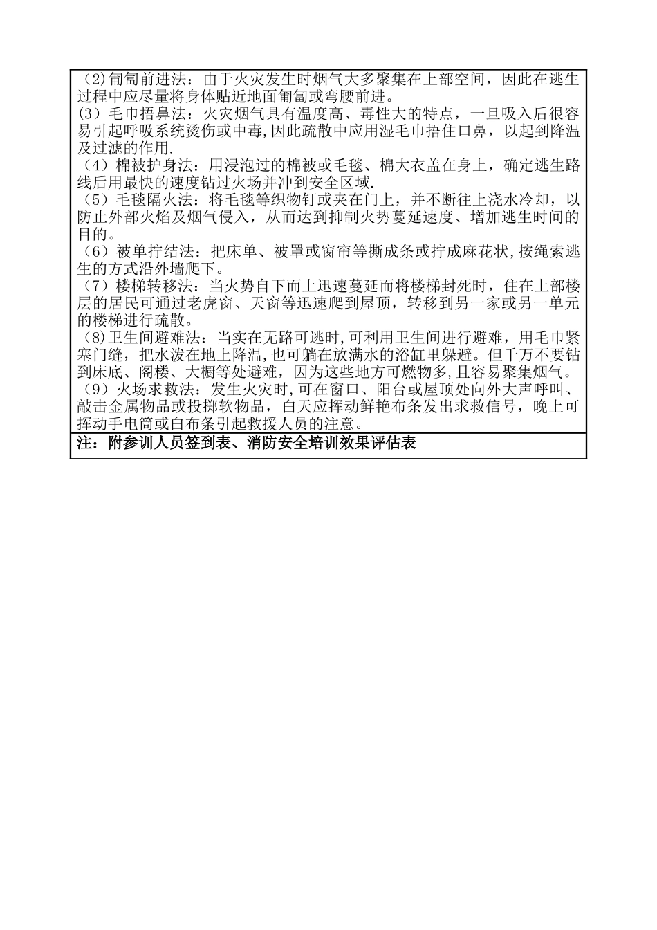 消防安全培训记录表_第3页