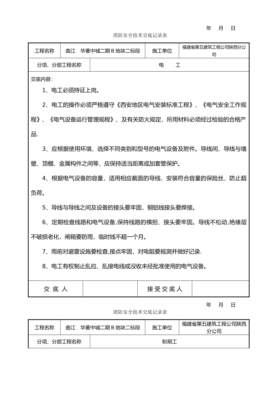 消防安全技术交底记录大全_第3页