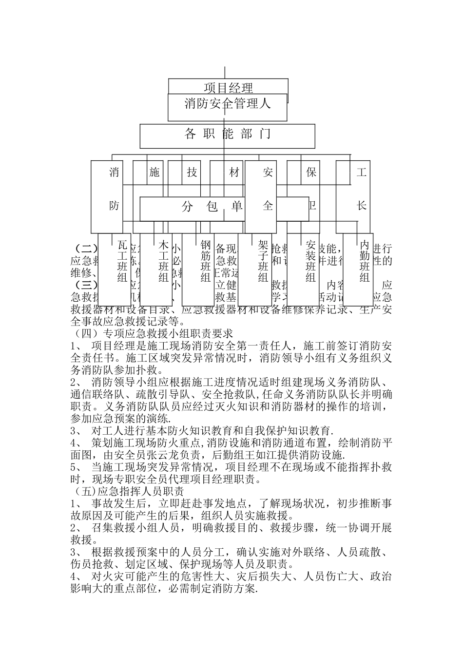 消防安全措施专项应急救援预案_第3页