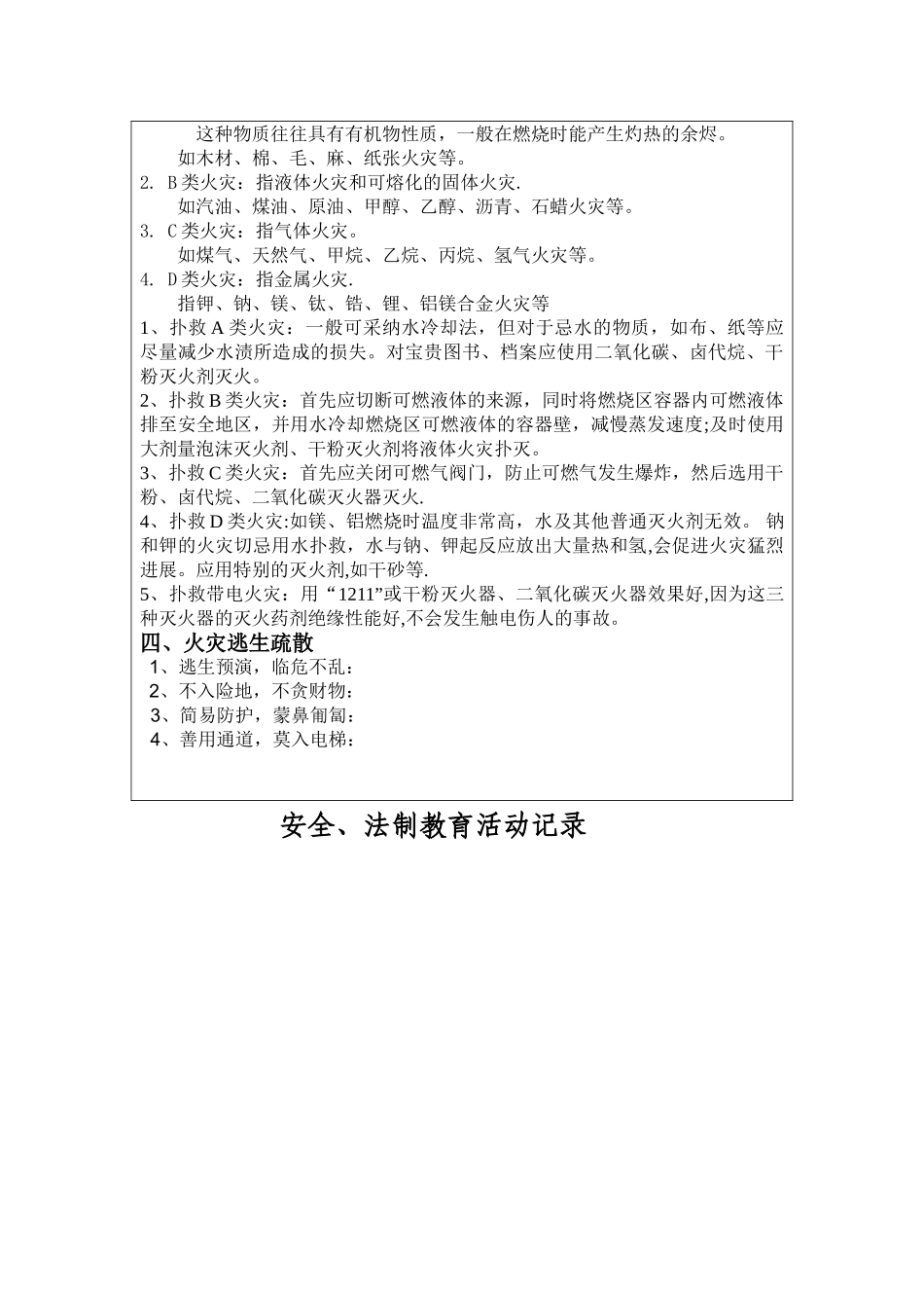 消防安全活动记录_第2页