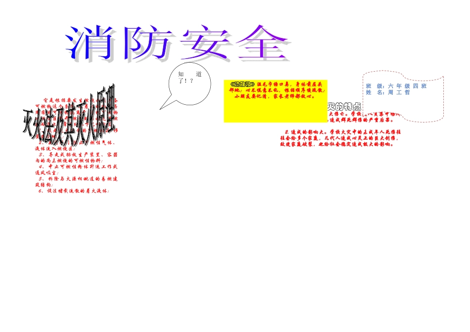 消防安全电子小报_第1页