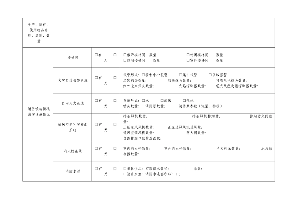 消防安全自查评估表_第3页