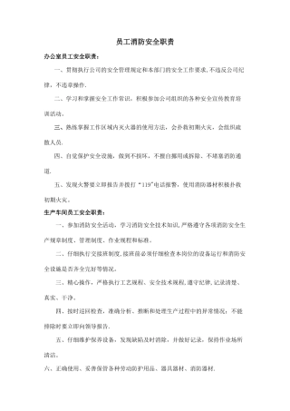 消防安全职责