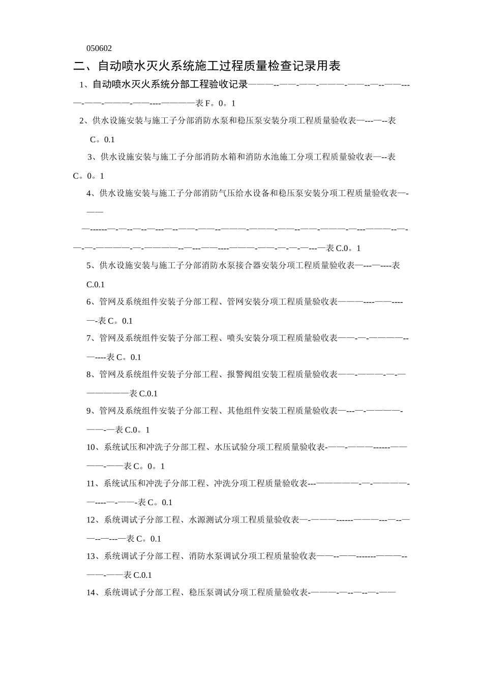 消防安装工程检查验收记录交工资料表格1_第3页