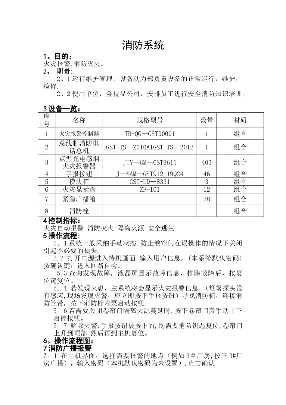 消防工作流程表及操作流程_第1页
