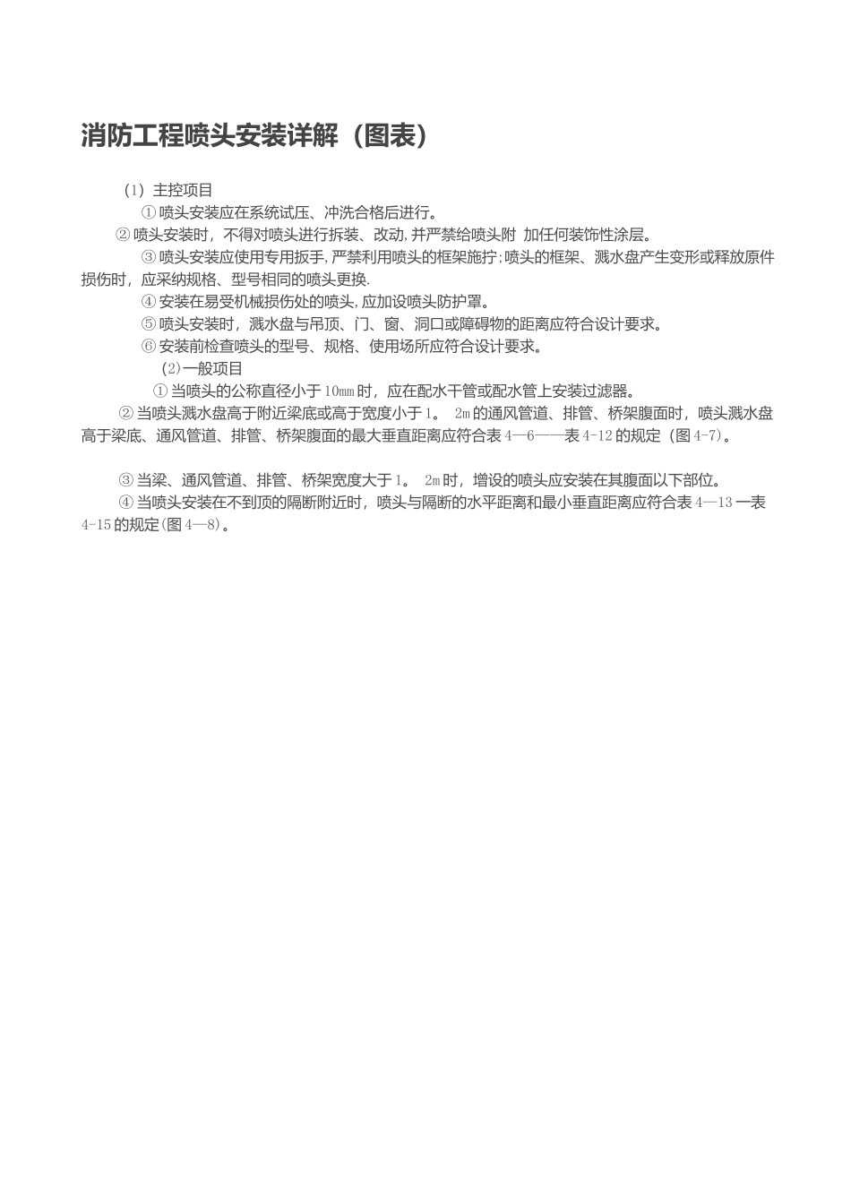 消防工程喷头安装详解_第1页