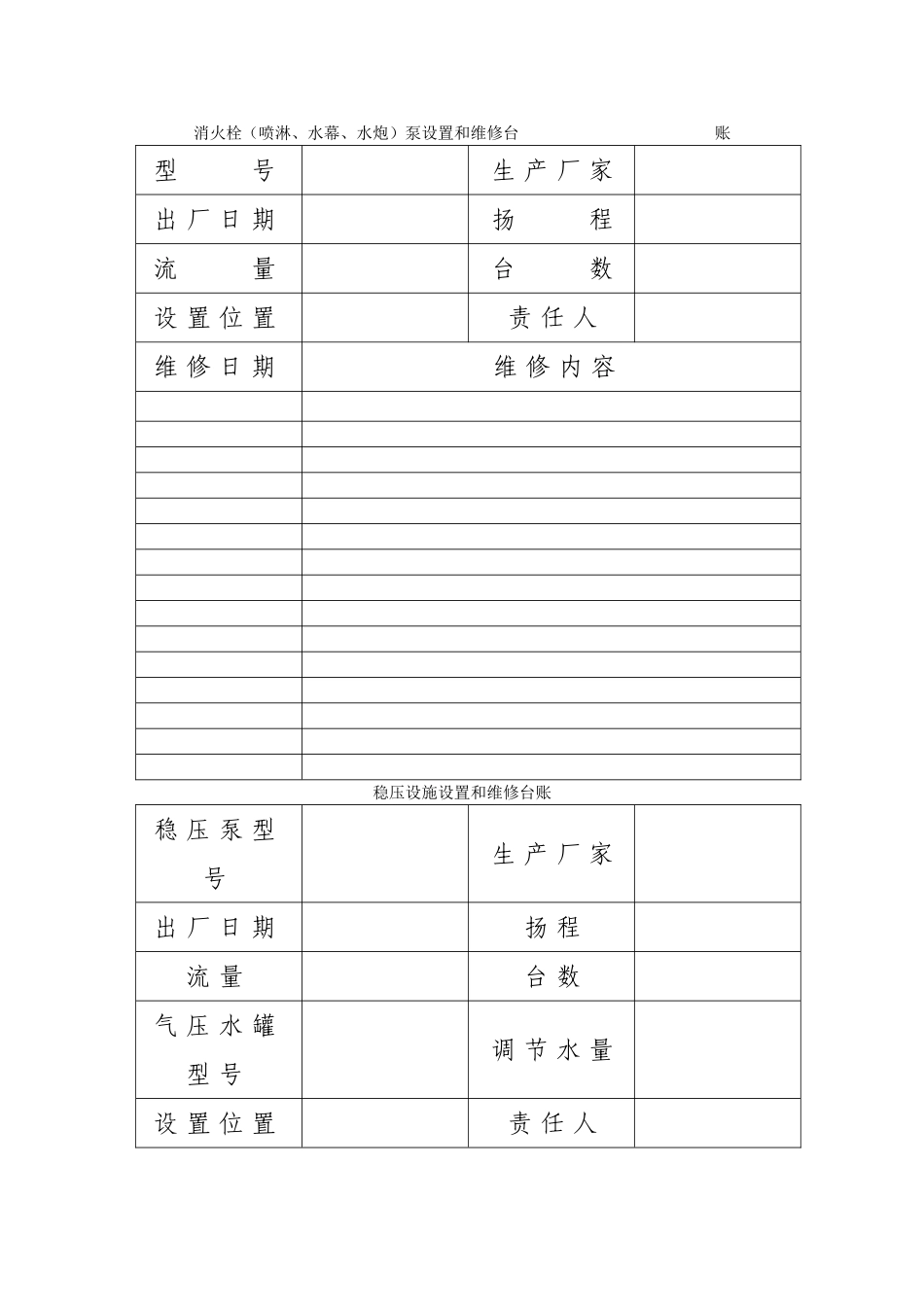 消防设施器材设置和维修台账_第3页