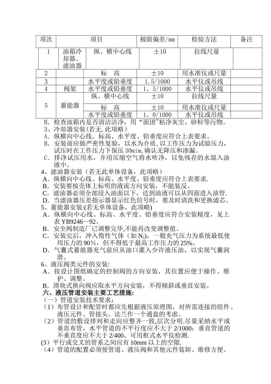 液压管道安装方案_第3页