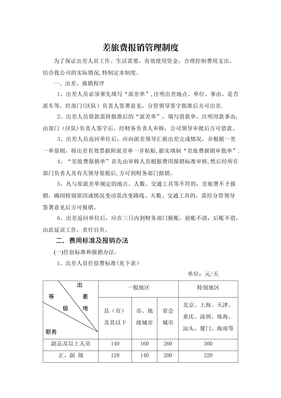深圳区块链公司差旅费管理规定_第1页