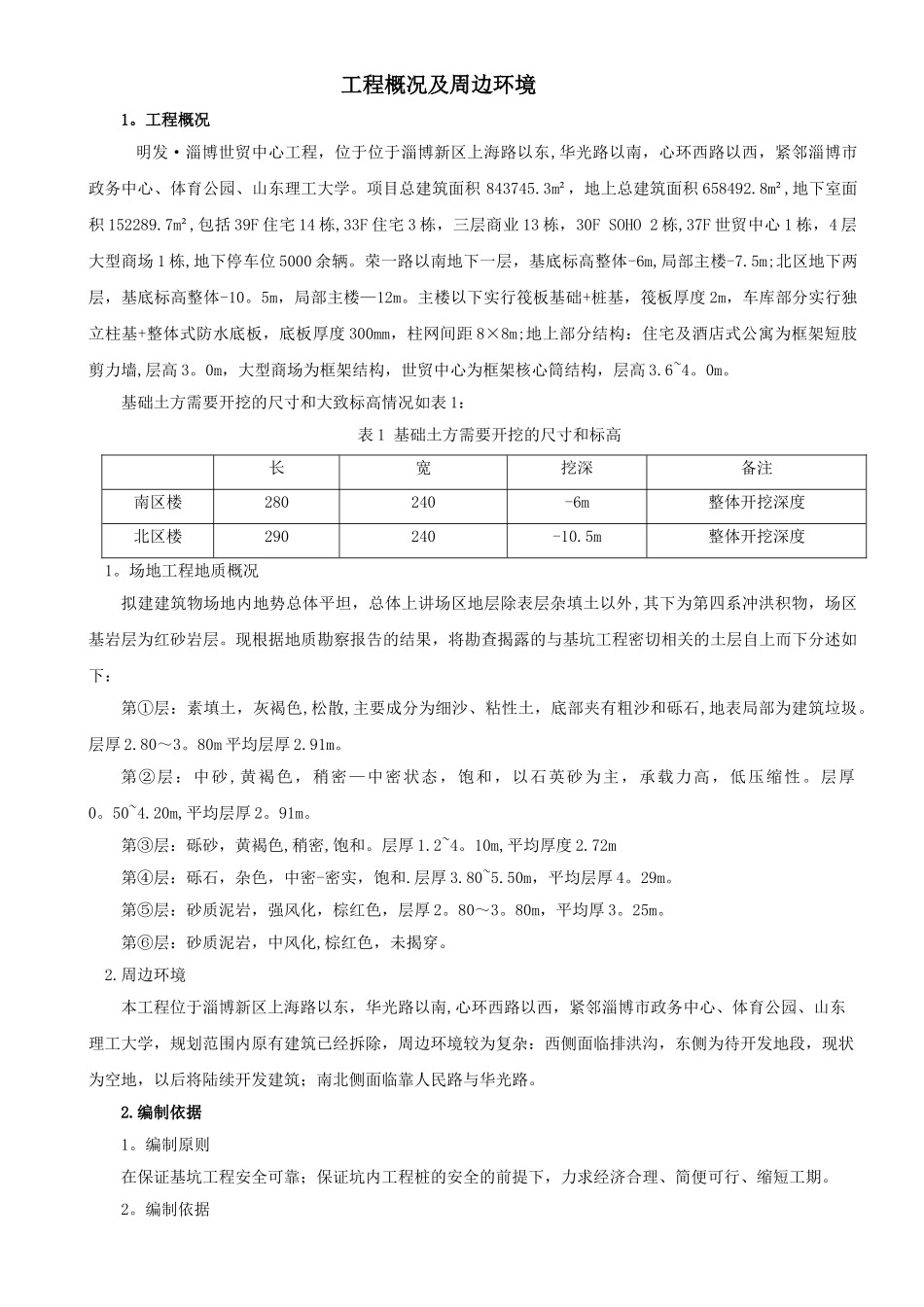 深基坑工程基坑支护、基坑降水、土方开挖安全专项施工方案_第2页