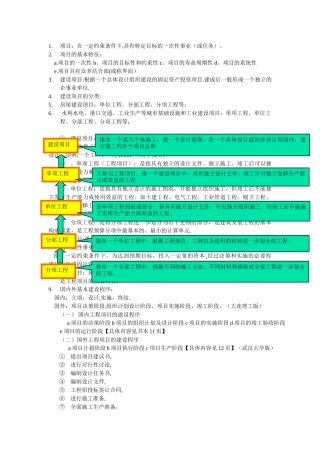 深大复试工程项目管理课后习题答案
