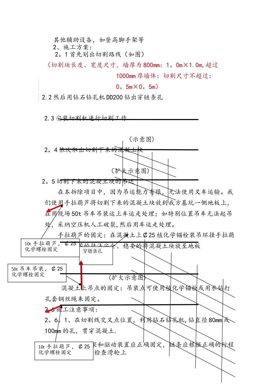 混凝土墙体切割施工方案_第3页