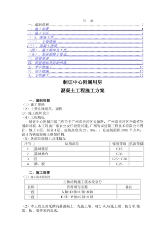 混凝土工程施工方案[1]