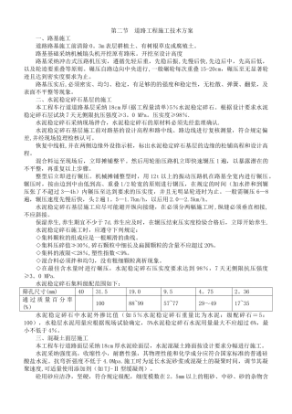 混凝土路面施工技术方案
