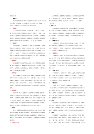 清代文学期末考试复习资料