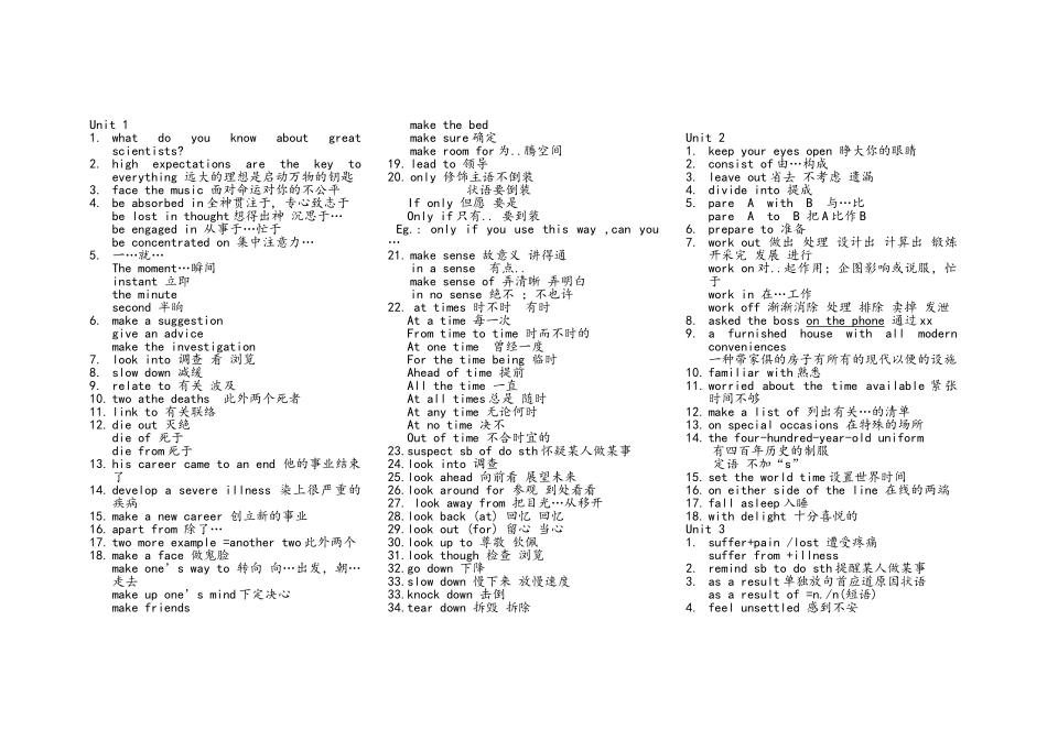 2025年高中英语必修五笔记文章知识点_第1页