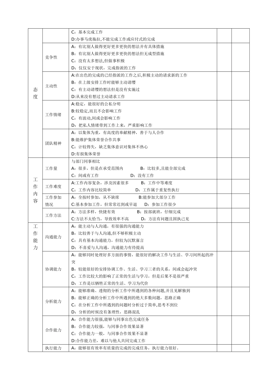 温州大学教职工年度考核表_第3页