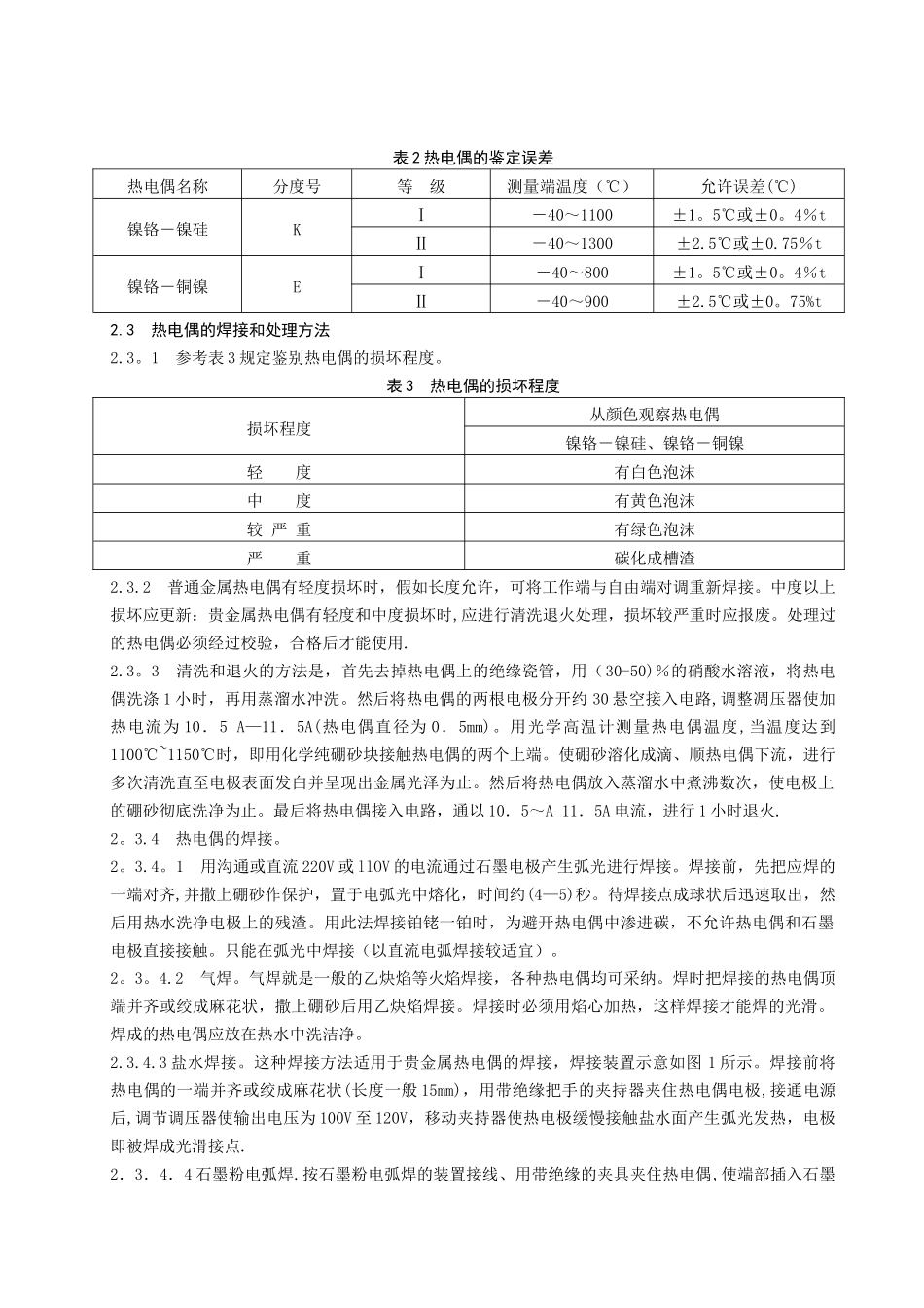 温度测量仪表检修规程_第2页