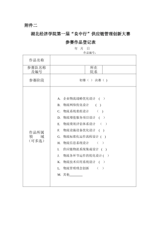 湖北经济学院“良中行”供应链管理创新大赛