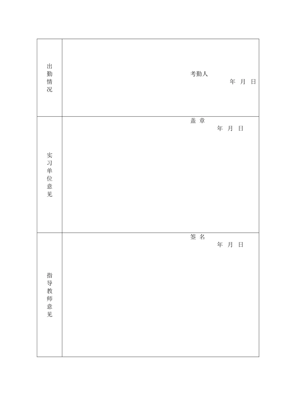 湖南大学学生实习鉴定表_第2页