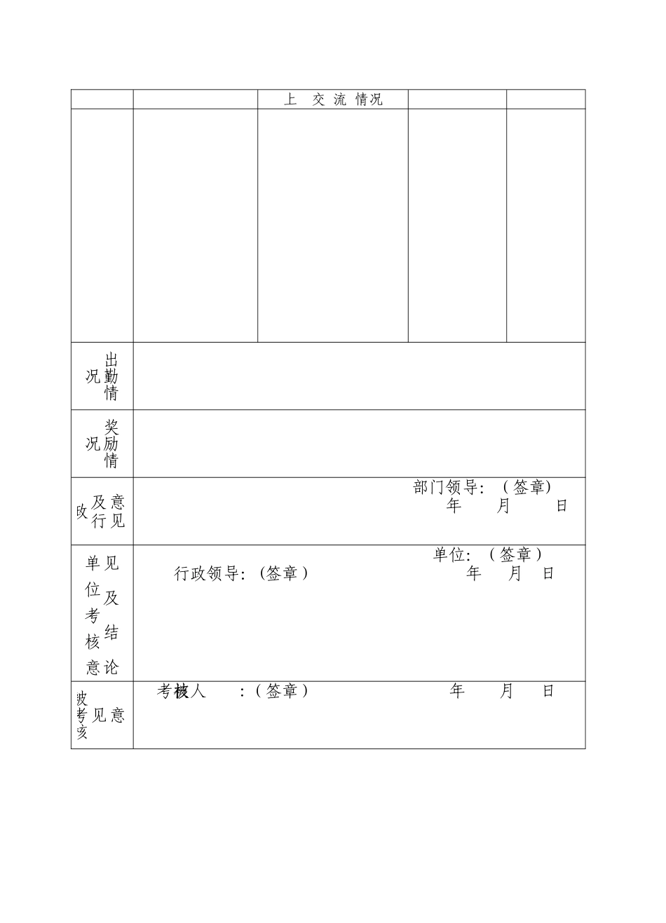湖南省专业技术人员考核登记表_第3页