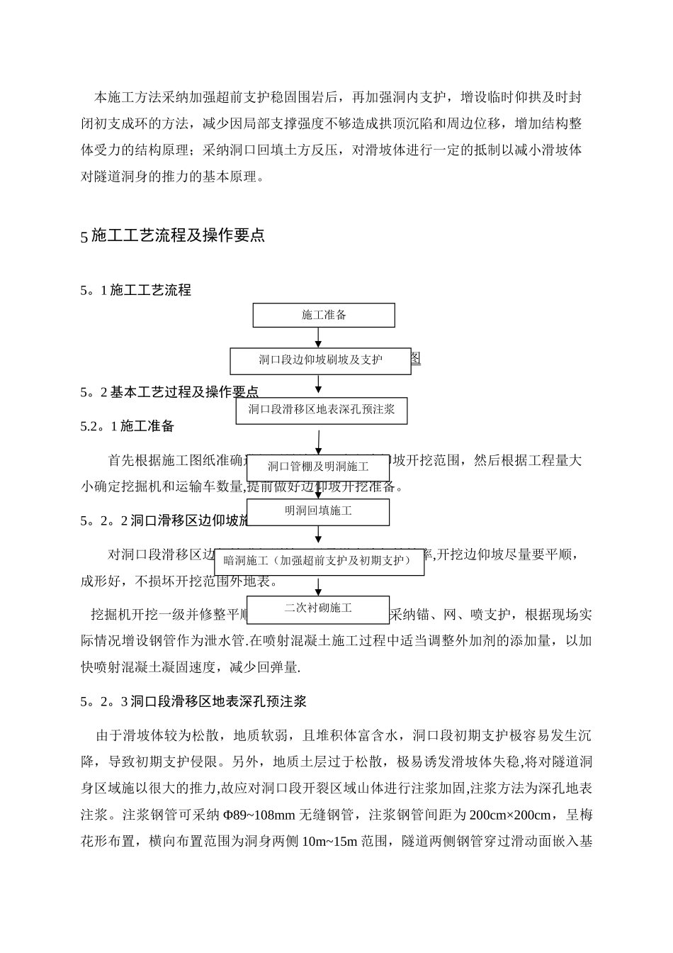 滑坡体中隧道进洞施工工法1_第2页