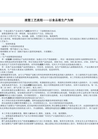 滚塑工艺流程
