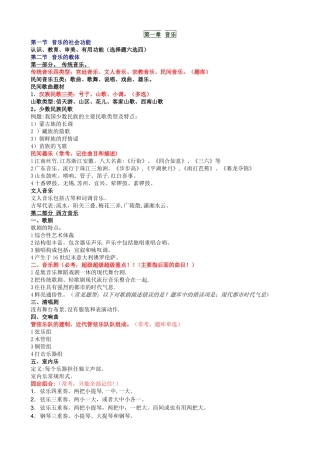 演出经纪人考试复习资料-舞台乐理部分