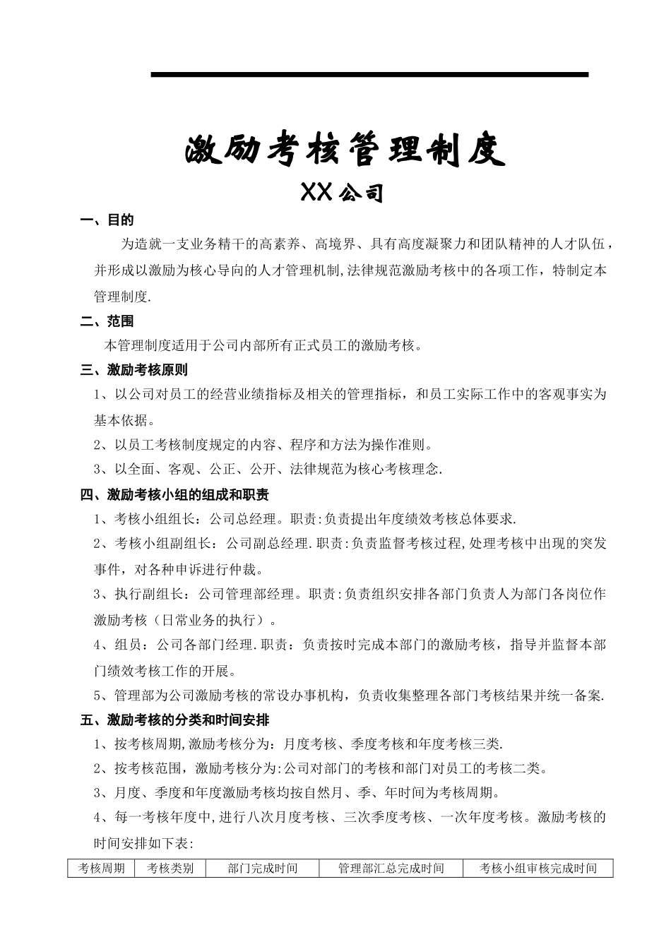 激励考核管理制度_第1页