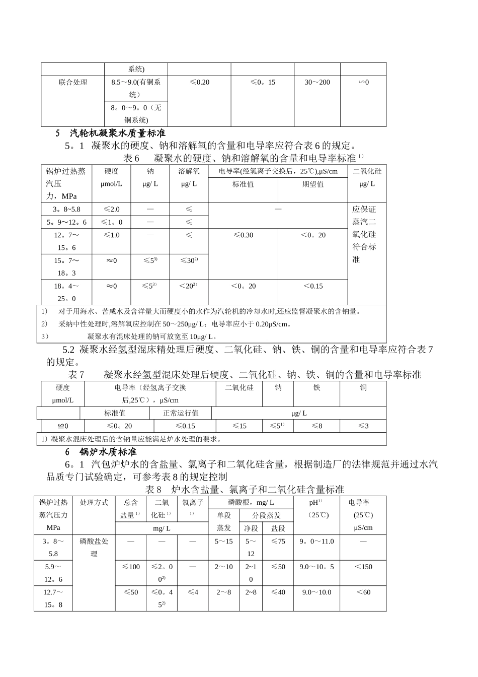 火力发电机组及蒸汽动力设备水汽质量_第3页