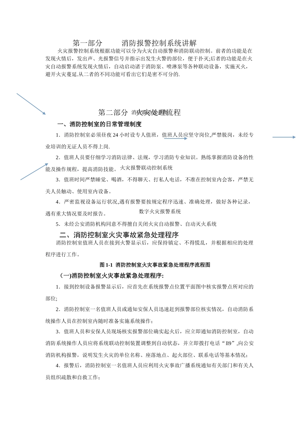 火灾处理流程及主机操作_第1页