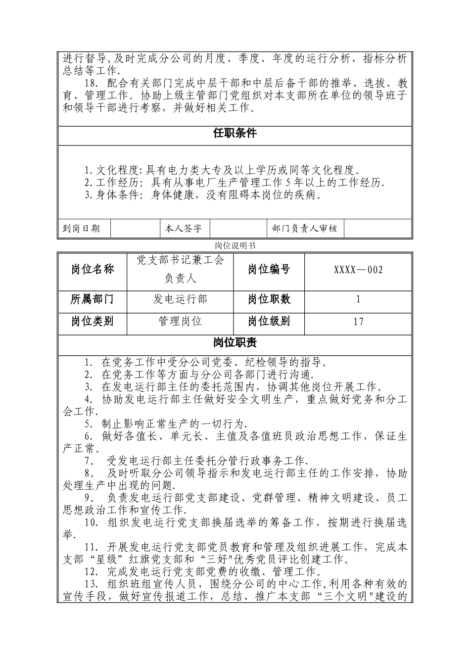 火电厂发电部岗位职责_第2页