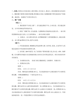 火锅推广方案