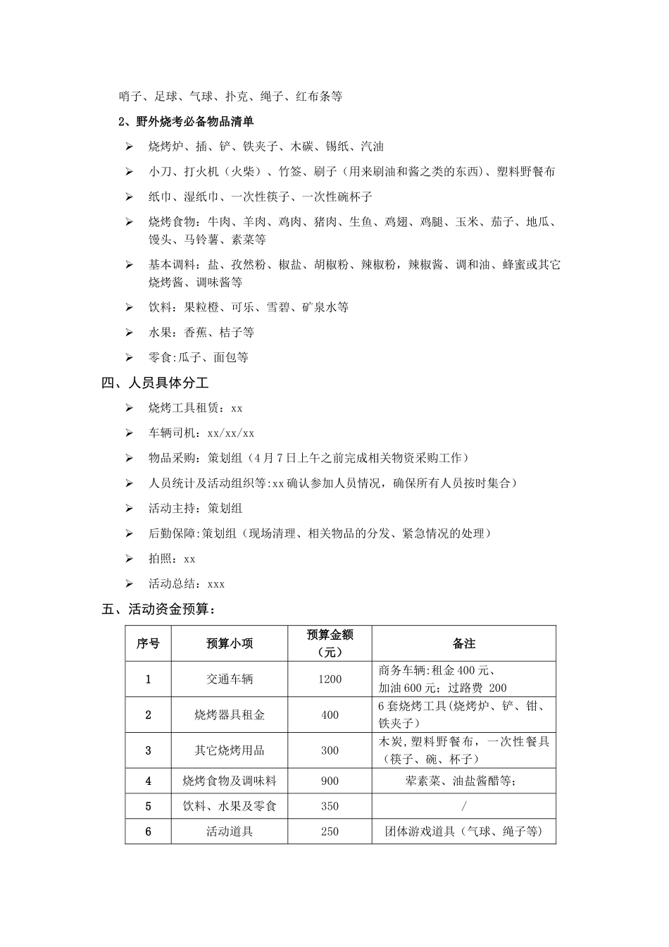 烧烤活动策划方案34331_第2页