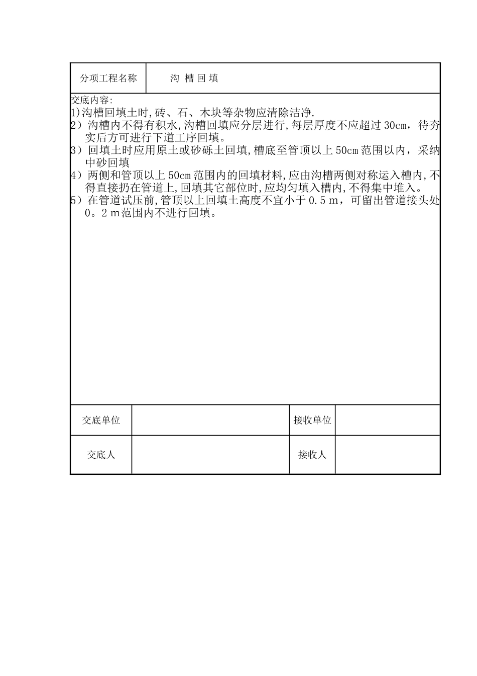 热力管道施工技术交底记录_第3页
