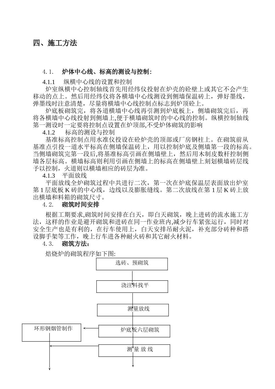 焙烧炉筑炉施工方案_第3页