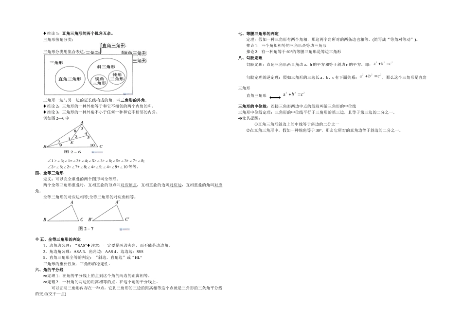 2025年初中数学三角形知识点总结_第2页