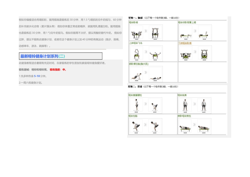 2025年全套哑铃健身计划系列_第2页