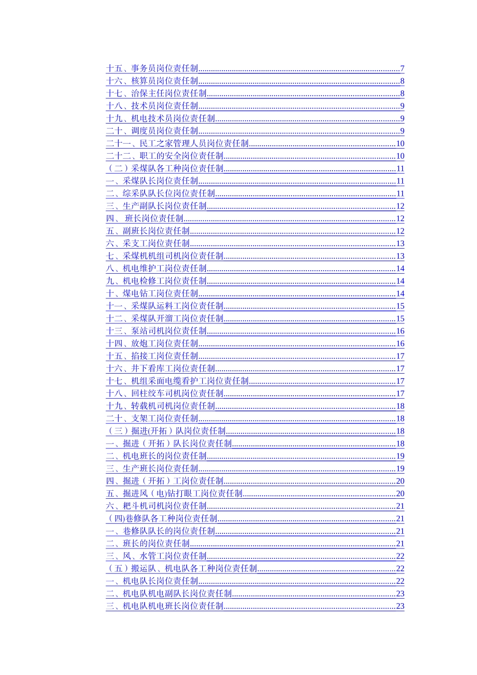 煤矿最全岗位责任制_第2页