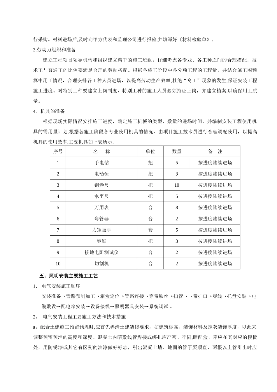 照明施工方案_第2页
