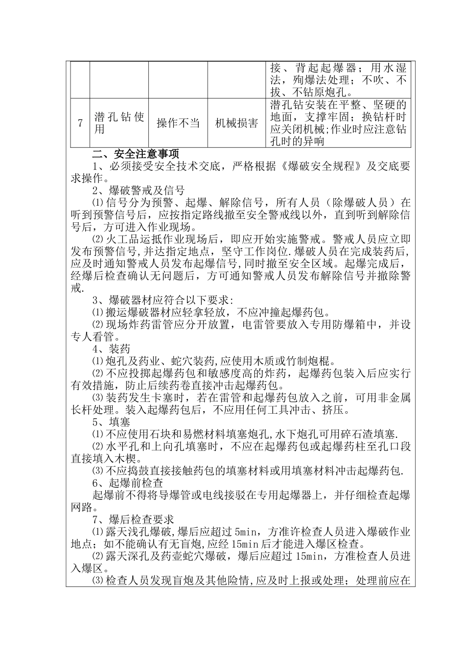 爆破作业从业人员安全风险告知书_第2页