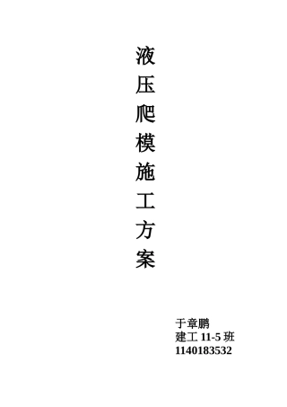 爬模施工方案
